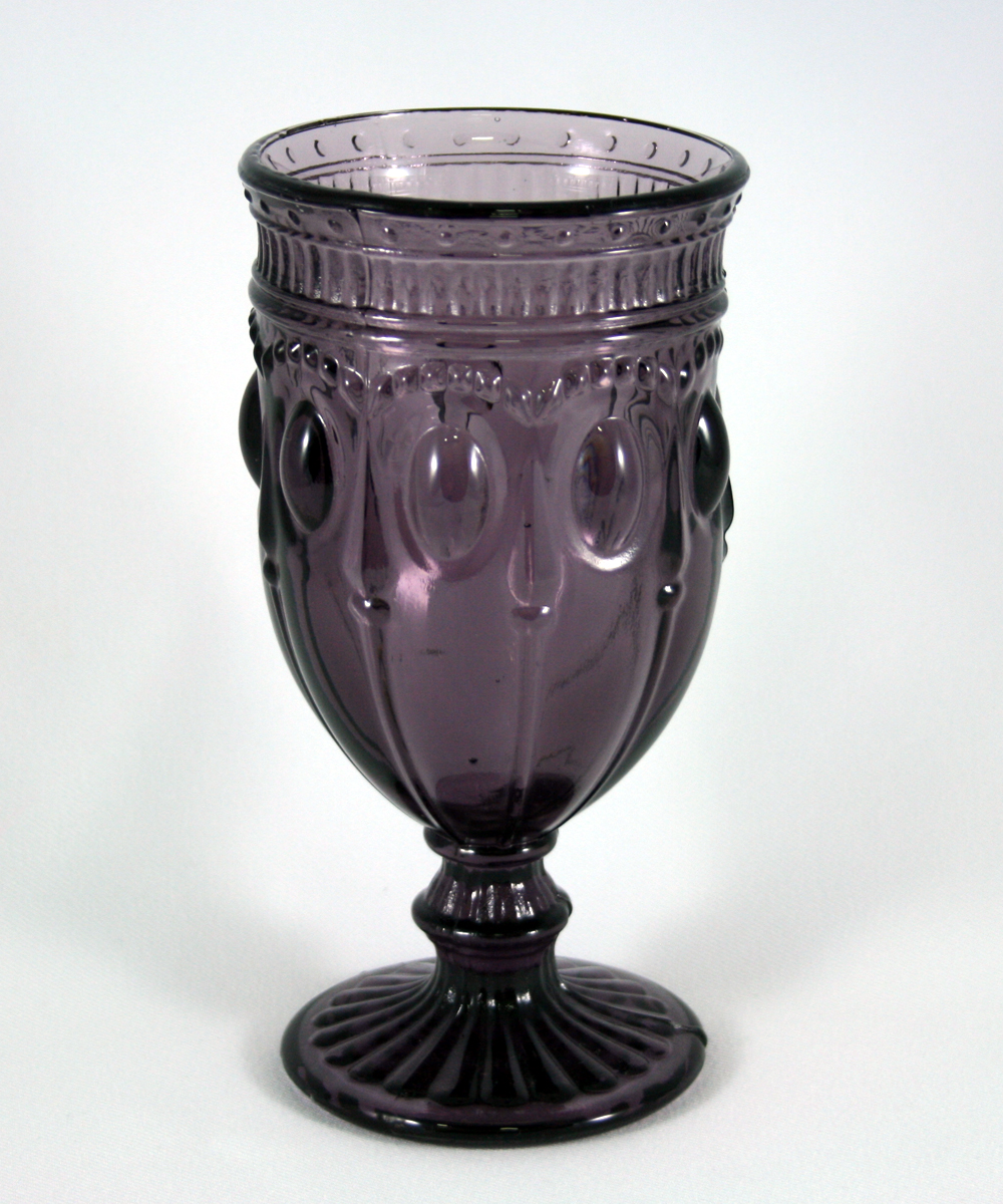 Vintage Can Can Goblet Amethyst